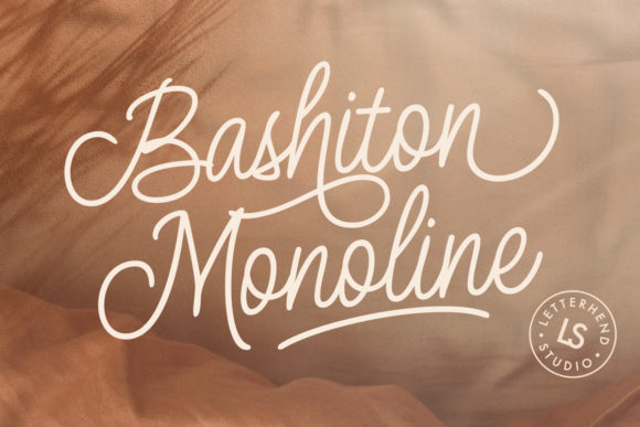 Bashiton Monoline: A Graceful Vintage Script Font