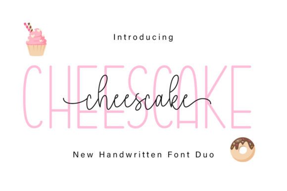 Cheescake Duo: A Romantic Font Pairing for Elegant Designs