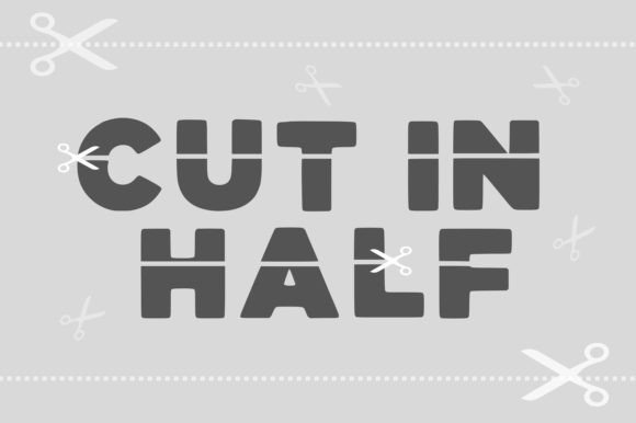 Cut in Half: A Bold Approach to Modern Typography