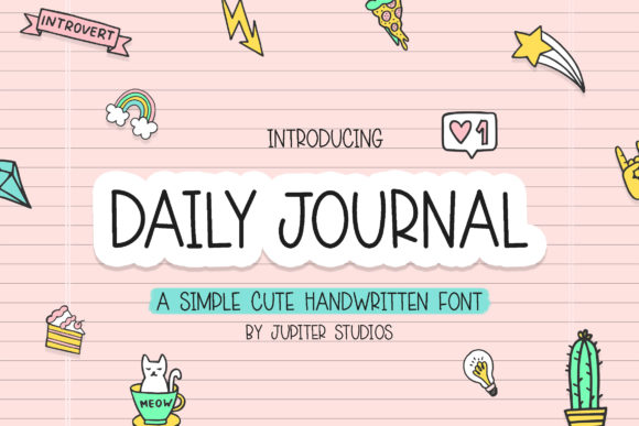 Daily Journal: A Charming Handwritten Font for Authentic Designs