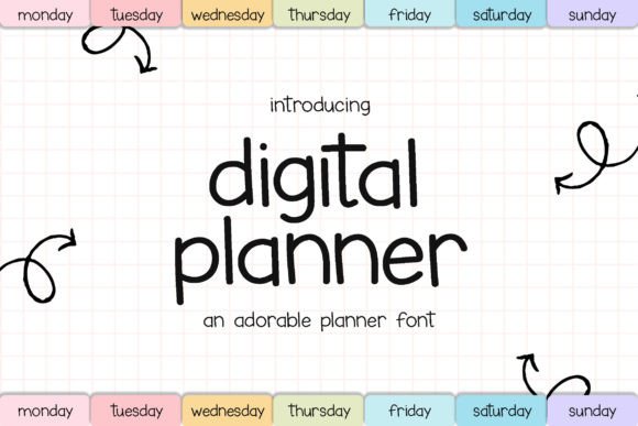 Digital Planner: A Handwritten Font for Every Creative Project
