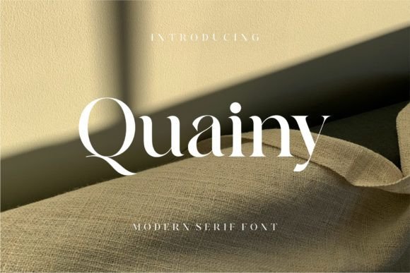 Discover Quainy: The Elegant Serif for Modern Designers