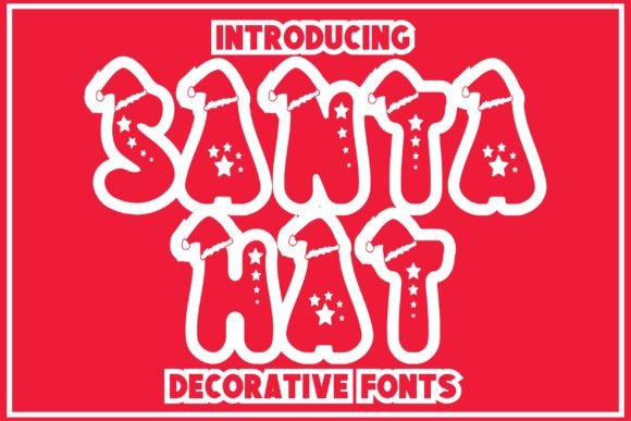 Discover the Festive Charm of the Santa Hat Font