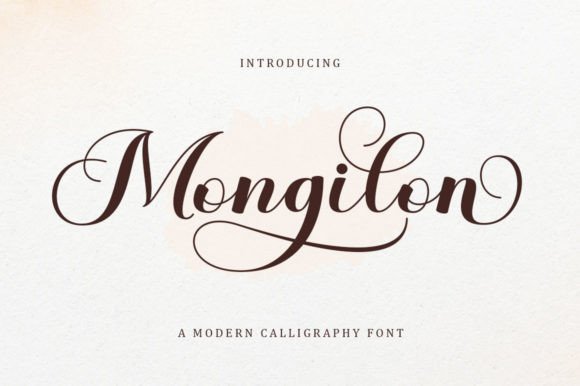 Mongilon: Elevate Your Designs with This Elegant Handwritten Font