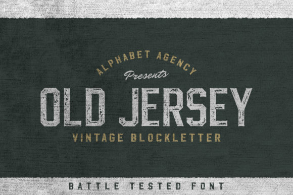 Old Jersey: A Vintage Display Font for Authentic Design