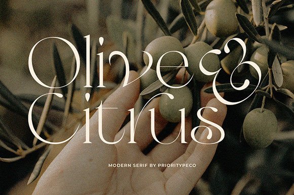 Olive & Citrus: A Modern Serif for Elegant Design
