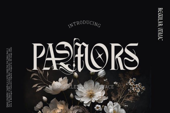 Pamors: A Bold Blackletter Typeface for Powerful Designs