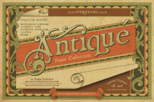 Renaissance Garden: A Layered Font for Vintage Designs