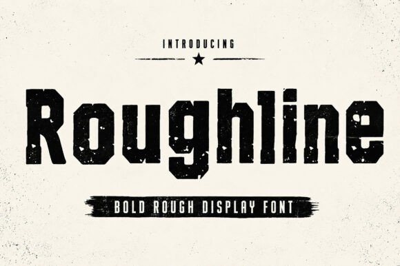 Roughline: The Bold Vintage Grunge Typeface
