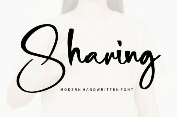 Sharing: A Stylish Handwritten Font for Modern Creatives