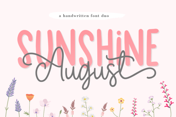 Sunshine August: A Friendly and Comprehensive Duo Font